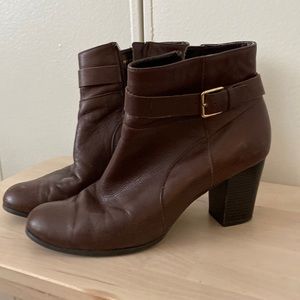 Cole haan brown booties. Size 10.5
